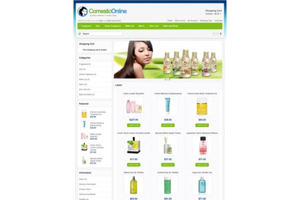 Cosmetic Store Template 2