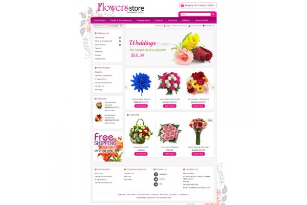 Flower Store Template 3