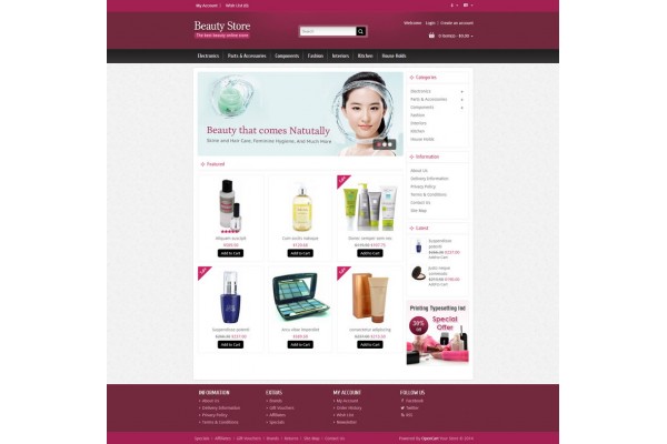 Beauty Store Template 1