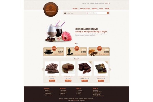 Chocolate Store Template 2