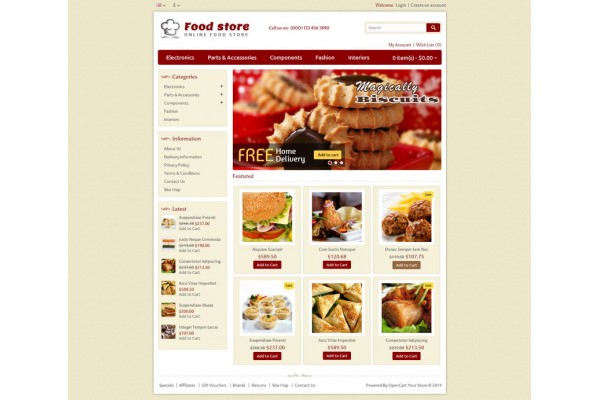 Food Store Template 2