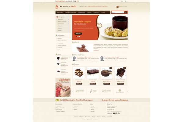 Chocolate Store Template 1